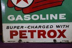 Texaco Sky Chief Advertising Double Sign 