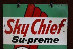 Texaco Sky Chief Advertising Double Sign 