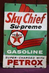 Texaco Sky Chief Advertising Double Sign 