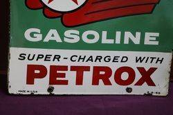 Texaco Sky Chief Advertising Double Sign 