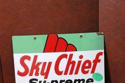 Texaco Sky Chief Enamel Advertising Sign