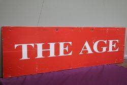 The Age newsagency The Sunday Age Store Double Sided Sign 