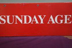 The Age newsagency The Sunday Age Store Double Sided Sign 