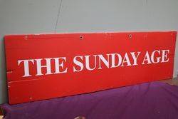 The Age newsagency The Sunday Age Store Double Sided Sign 