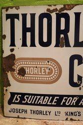 Thorleyand39s Cake Enamel Advertising Sign  