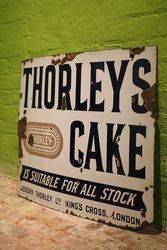 Thorleyand39s Cake Enamel Advertising Sign  