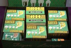 Tiger Auto Lamps Pictorial and 9 Original Packets