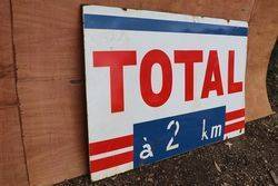 Total Enamel Advertising Sign 