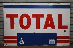 Total Service Station Enamel Sign