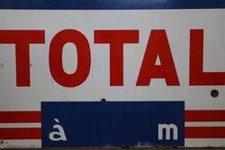 Total Service Station Enamel Sign