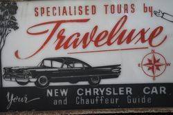 Traveluxe Tour Agent Advertising Light Box New Chrysler Car 