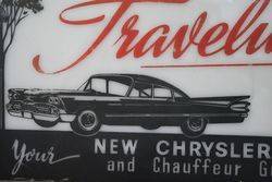 Traveluxe Tour Agent Advertising Light Box New Chrysler Car 