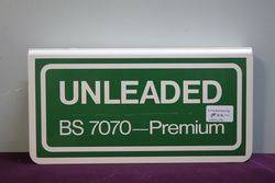 Unleaded BS 7070 Premium  Double Sided wall Mount Sign