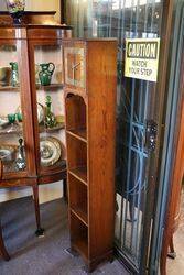 Unusual Art Deco Oak BookcaseClock 