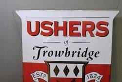 Ushers Trowbridge Pub Advertising Enamel Sign 