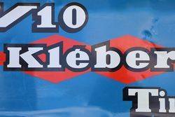 V10 Kleber Tires Aluminum French Advertising Sign  