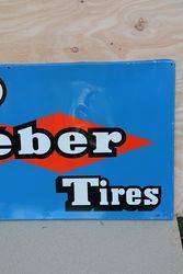 V10 Kleber Tires Aluminum French Advertising Sign  