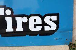 V10 Kleber Tires Aluminum french Advertising Sign  