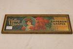 Valley Queen Emperor Grapes Framed Ad Card 