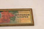 Valley Queen Emperor Grapes Framed Ad Card 