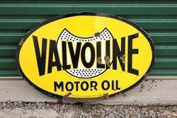 Valvoline Double Sided Lollipop Sign