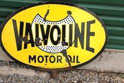 Valvoline Double Sided Lollipop Sign