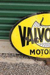 Valvoline Double Sided Lollipop Sign