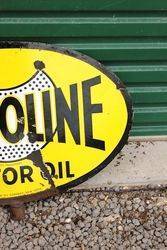 Valvoline Double Sided Lollipop Sign