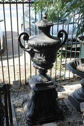 Verona Cast Iron Urn And Base