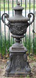 Verona Cast Iron Urn On Stand 