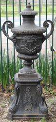 Verona Cast Iron Urn On Stand 