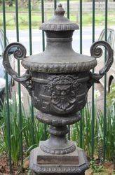 Verona Cast Iron Urn On Stand 