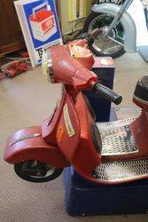 Vespa Motorcycle Coin operated childrenand39s ride