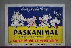 Veterinary Paskanimal Aluminium Advertising Sign 