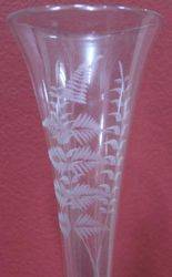 Victorian 2Tier Etched Glass Table Centre Piece