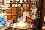 Victorian 4 Tier Walnut Corner Wot Not C1880