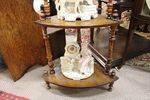 Victorian 4 Tier Walnut Corner Wot Not C1880