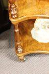 Victorian Burr Walnut Inlaid 3 Tier Wot Not English C1870