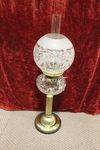 Victorian Clear Glass Oil Lamp 