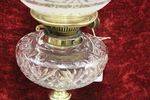 Victorian Clear Glass Oil Lamp 