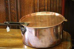 Victorian Copper Saucepan + Lid 