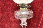 Victorian Cut Glass Double Oil Burner Oil Lamp