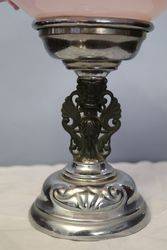 Victorian Glass and Silver Plate Comport  
