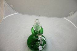 Victorian Green Glass Decanter