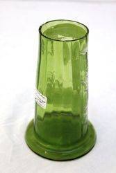 Victorian Green Glass Vase