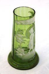 Victorian Green Glass Vase