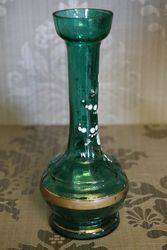 Victorian Green Glass vase 