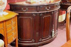 Victorian Half Round Mahogany Sideboard