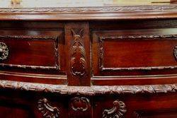 Victorian Half Round Mahogany Sideboard