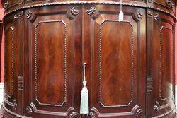 Victorian Half Round Mahogany Sideboard